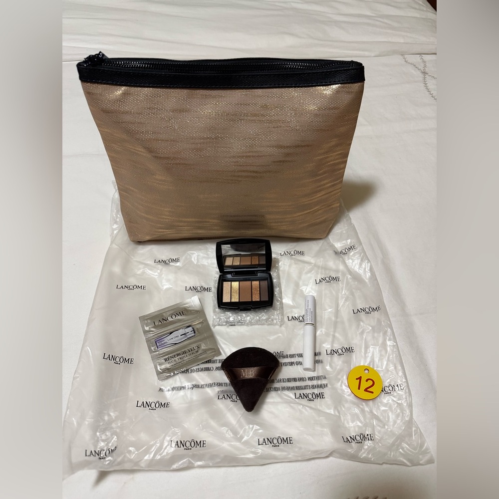 Lancôme Gold and Black Cosmetic Bag